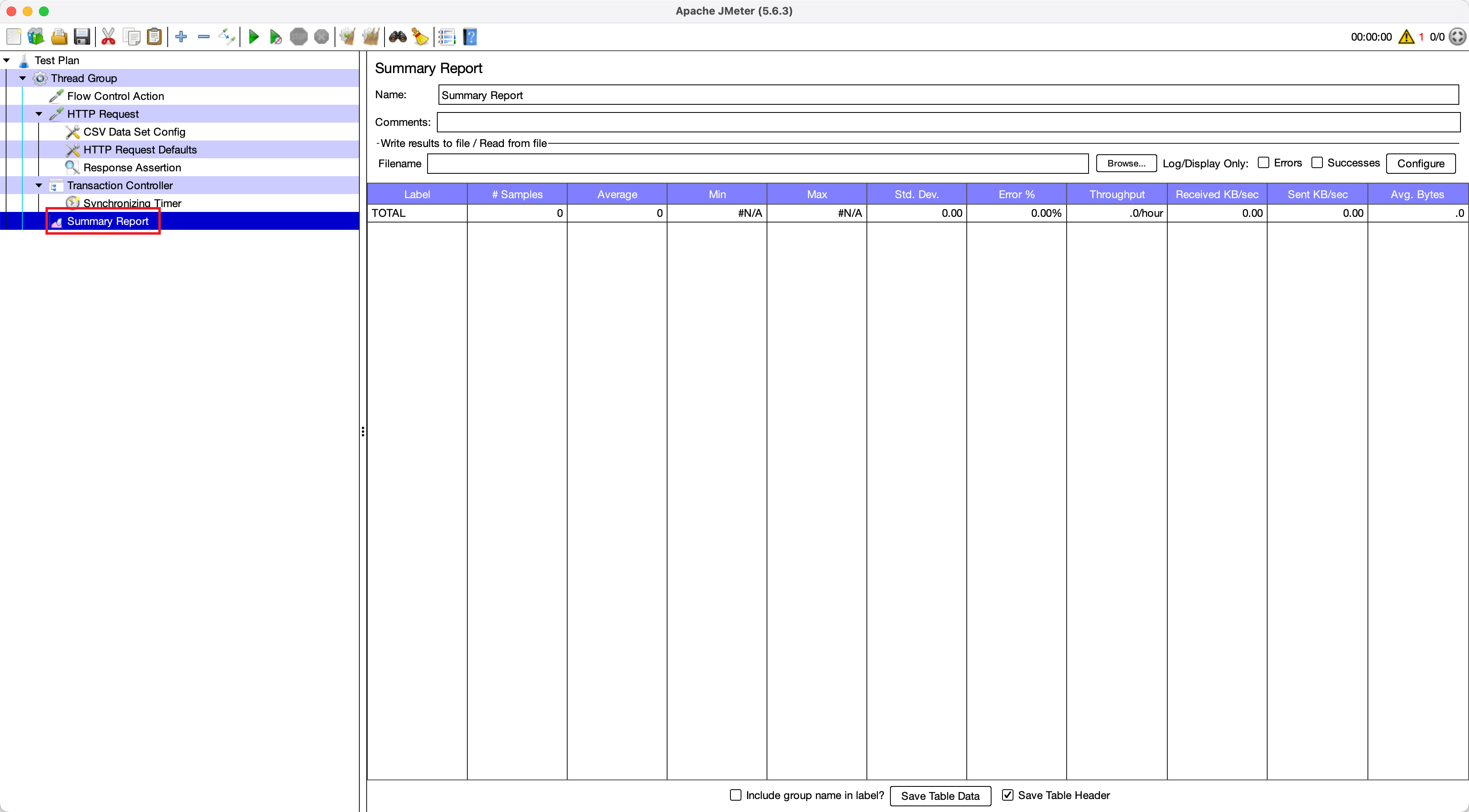 jmeter-listener-summary-report